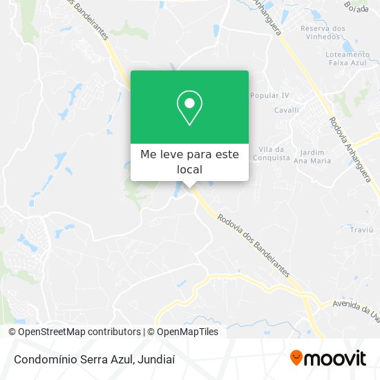 Condomínio Serra Azul mapa