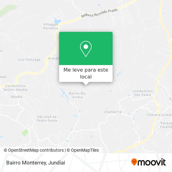 Bairro Monterrey mapa