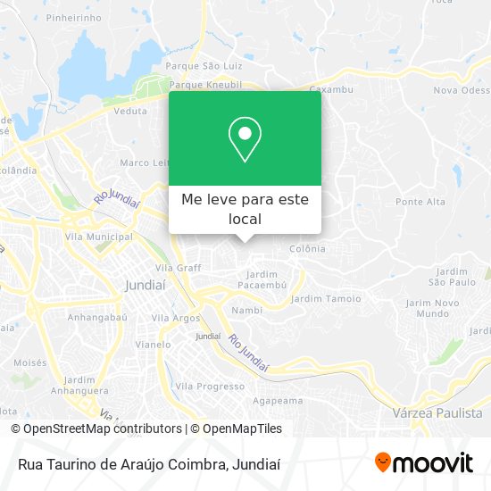 Rua Taurino de Araújo Coimbra mapa