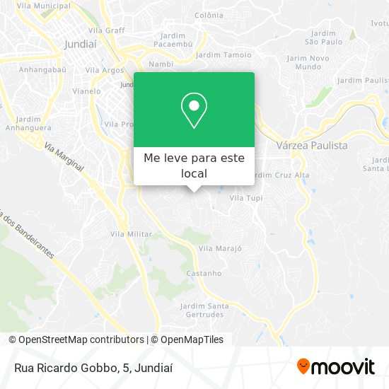 Rua Ricardo Gobbo, 5 mapa