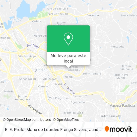 E. E. Profa. Maria de Lourdes França Silveira mapa