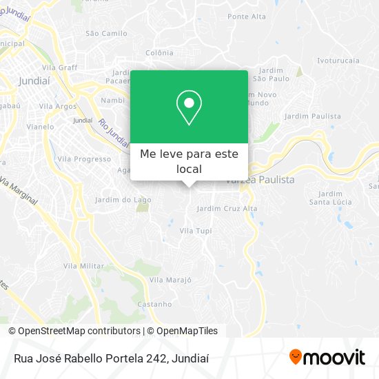 Rua José Rabello Portela 242 mapa