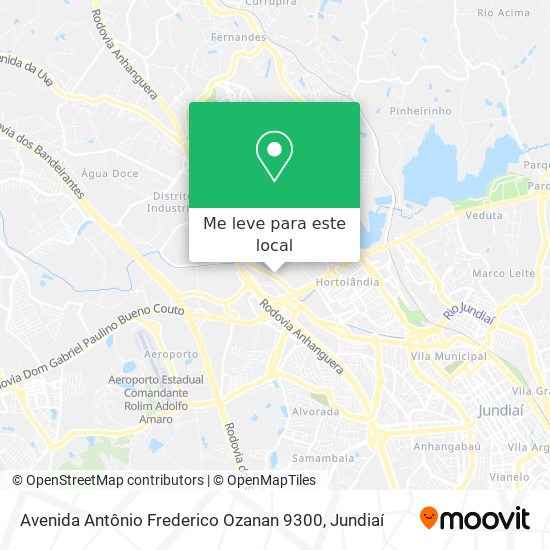 Avenida Antônio Frederico Ozanan 9300 mapa