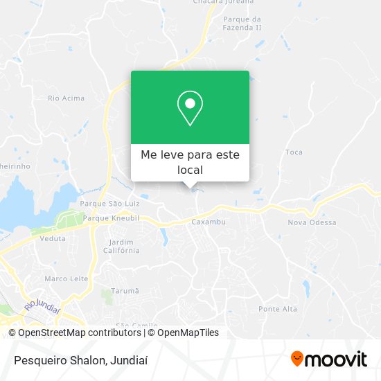 Pesqueiro Shalon mapa