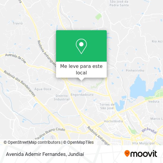 Avenida Ademir Fernandes mapa