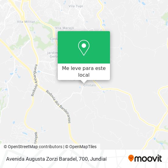 Avenida Augusta Zorzi Baradel, 700 mapa