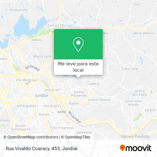 Rua Vivaldo Coaracy, 453 mapa