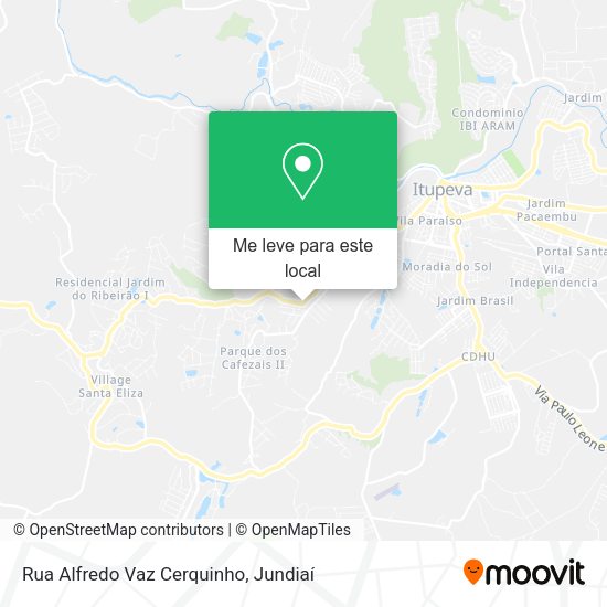 Rua Alfredo Vaz Cerquinho mapa