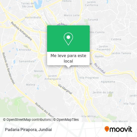 Padaria Pirapora mapa