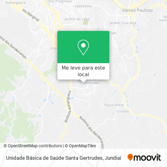 Unidade Básica de Saúde Santa Gertrudes mapa