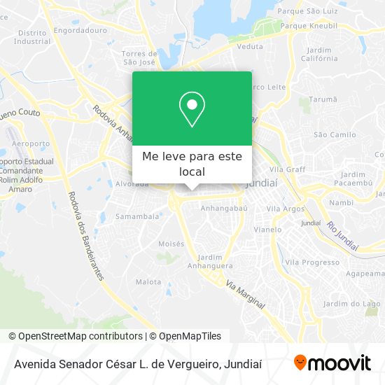 Avenida Senador César L. de Vergueiro mapa