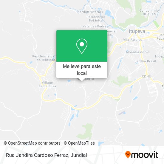 Rua Jandira Cardoso Ferraz mapa