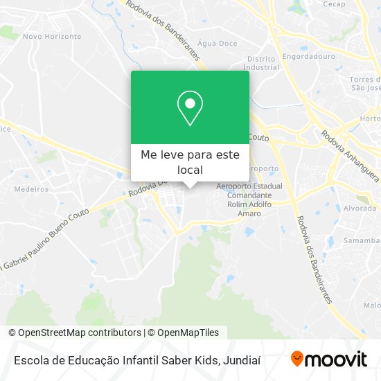 Escola de Educação Infantil Saber Kids mapa