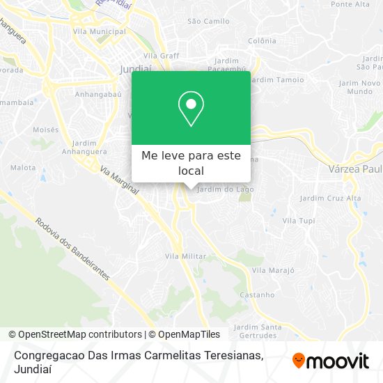 Congregacao Das Irmas Carmelitas Teresianas mapa