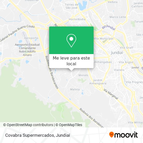 Covabra Supermercados mapa