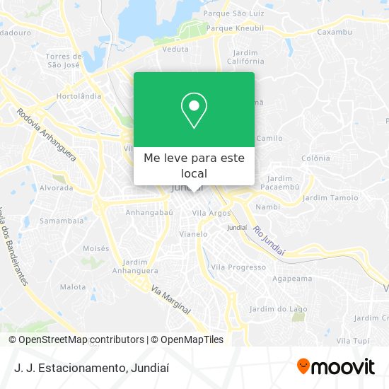 J. J. Estacionamento mapa