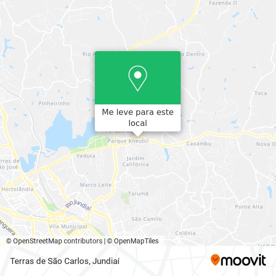 Terras de São Carlos mapa