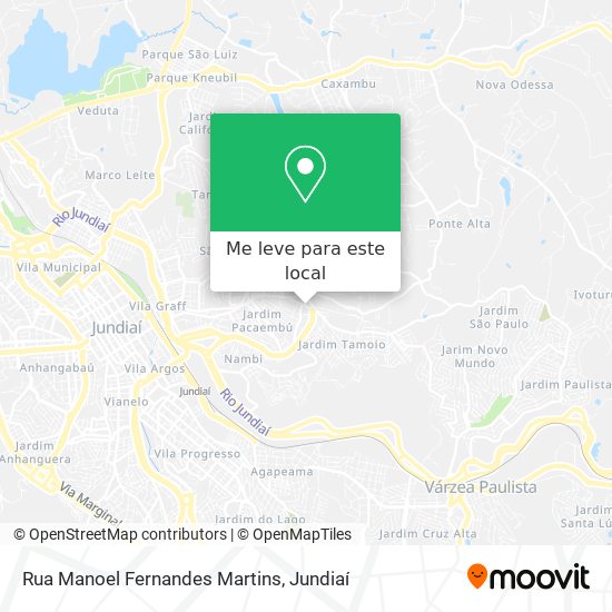 Rua Manoel Fernandes Martins mapa