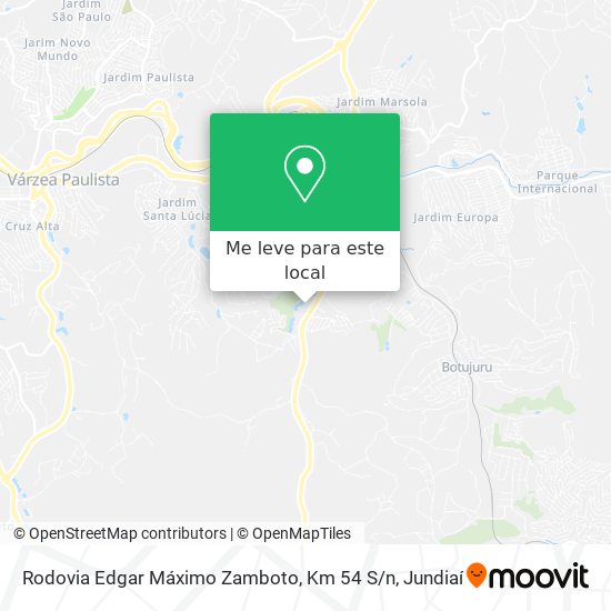 Rodovia Edgar Máximo Zamboto, Km 54 S / n mapa