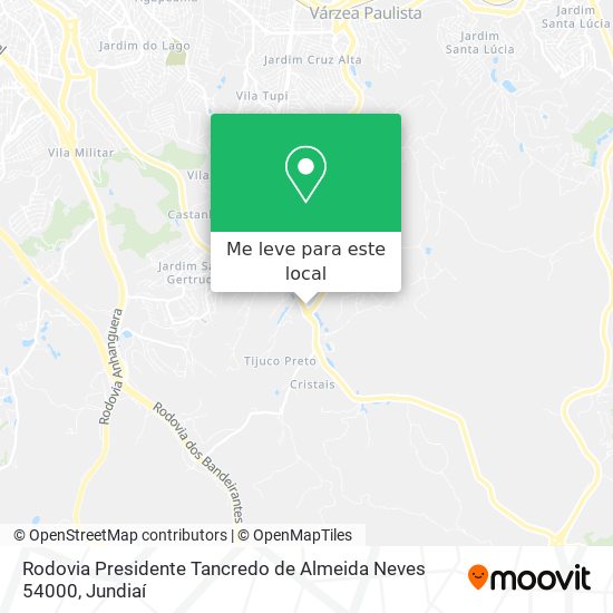 Rodovia Presidente Tancredo de Almeida Neves 54000 mapa