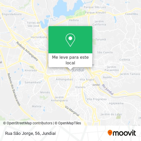 Rua São Jorge, 56 mapa