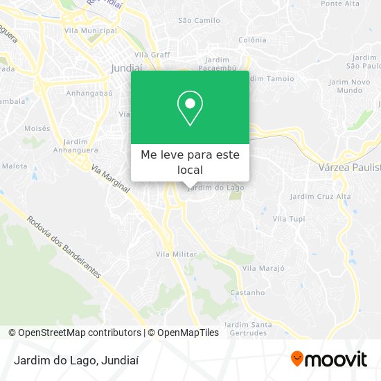Jardim do Lago mapa