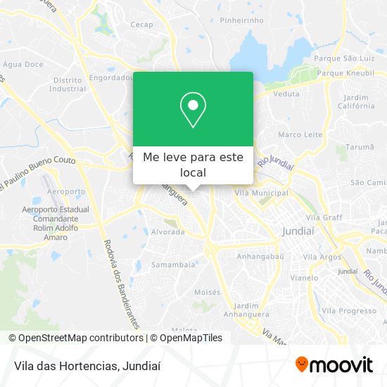 Vila das Hortencias mapa