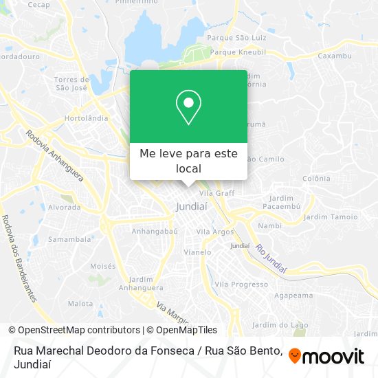 Rua Marechal Deodoro da Fonseca / Rua São Bento mapa