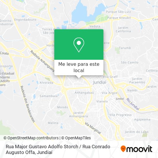 Rua Major Gustavo Adolfo Storch / Rua Conrado Augusto Offa mapa