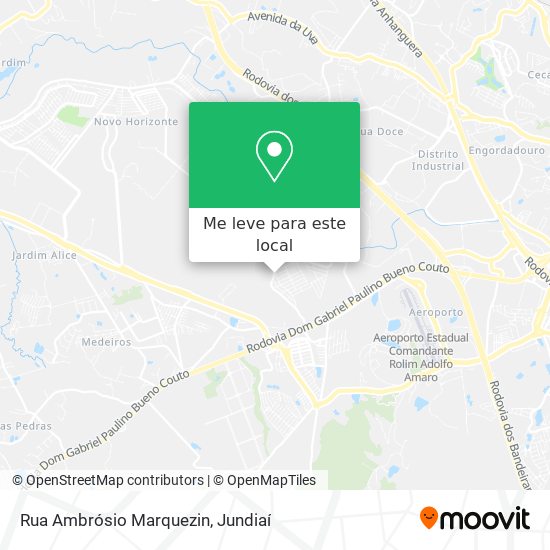 Rua Ambrósio Marquezin mapa