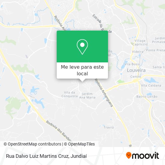 Rua Dalvo Luiz Martins Cruz mapa