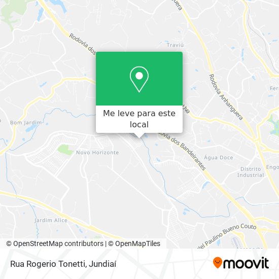 Rua Rogerio Tonetti mapa
