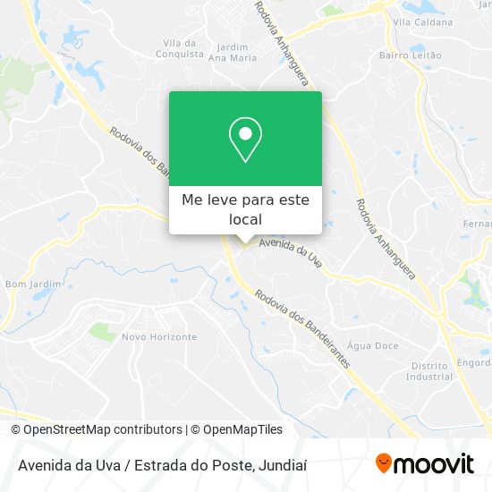 Avenida da Uva / Estrada do Poste mapa