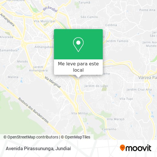 Avenida Pirassununga mapa