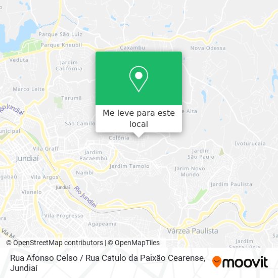 Rua Afonso Celso / Rua Catulo da Paixão Cearense mapa