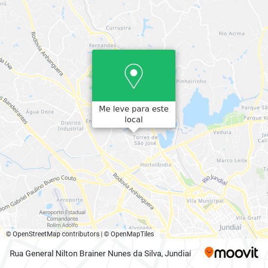 Rua General Nilton Brainer Nunes da Silva mapa