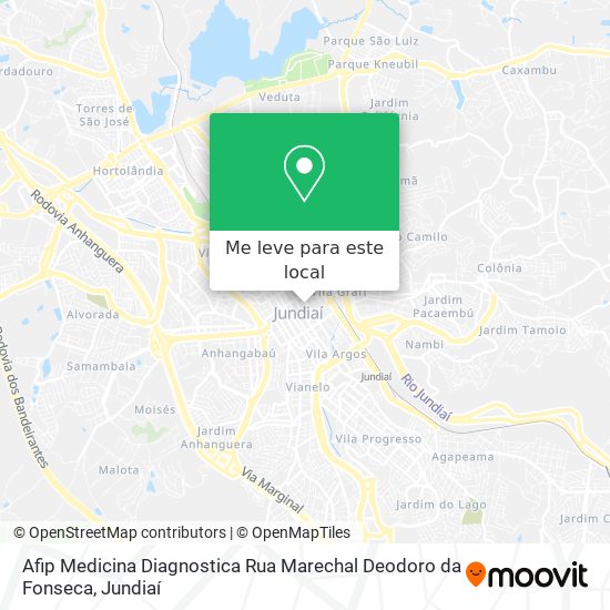 Afip Medicina Diagnostica Rua Marechal Deodoro da Fonseca mapa