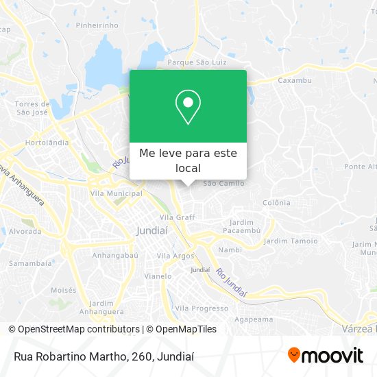 Rua Robartino Martho, 260 mapa