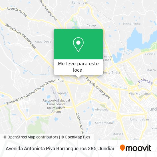Avenida Antonieta Piva Barranqueiros 385 mapa