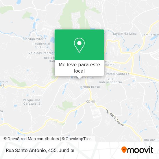 Rua Santo Antônio, 455 mapa