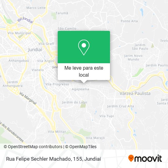 Rua Felipe Sechler Machado, 155 mapa