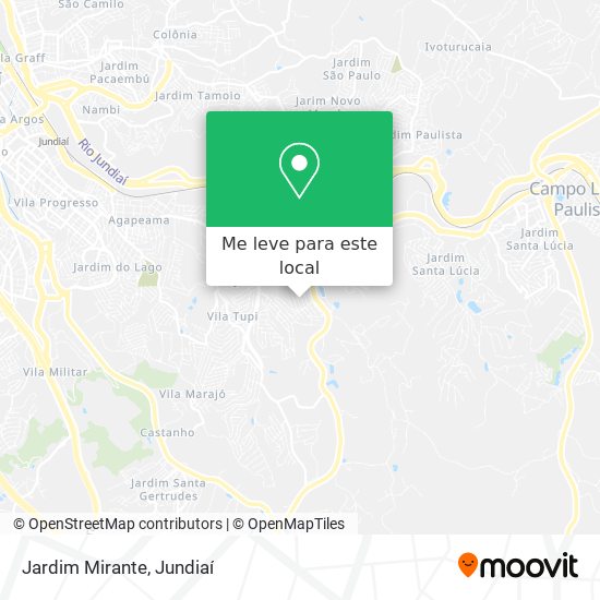 Jardim Mirante mapa