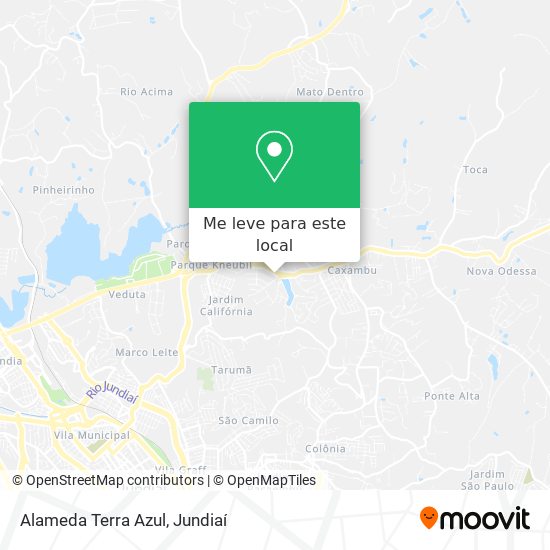 Alameda Terra Azul mapa