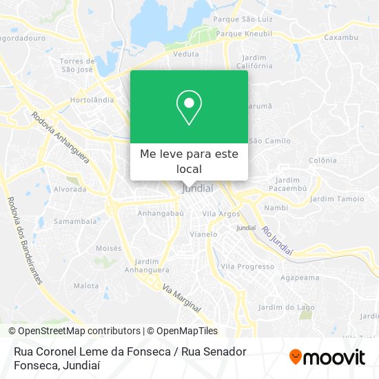 Rua Coronel Leme da Fonseca / Rua Senador Fonseca mapa