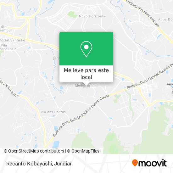 Recanto Kobayashi mapa