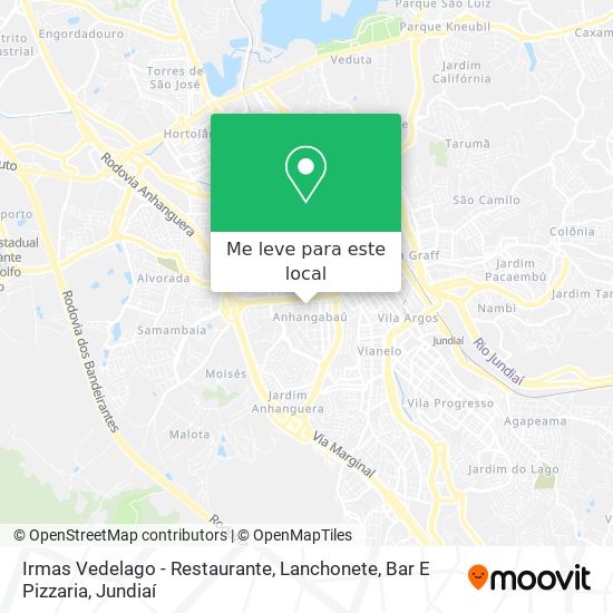 Irmas Vedelago - Restaurante, Lanchonete, Bar E Pizzaria mapa