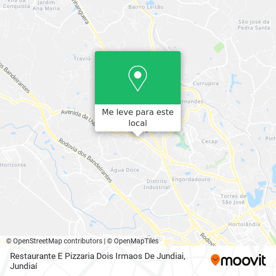Restaurante E Pizzaria Dois Irmaos De Jundiai mapa