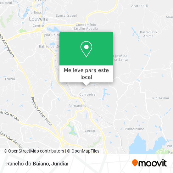 Rancho do Baiano mapa