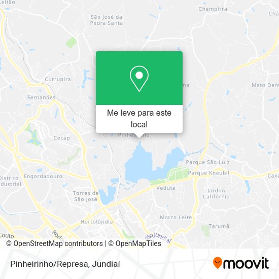 Pinheirinho/Represa mapa