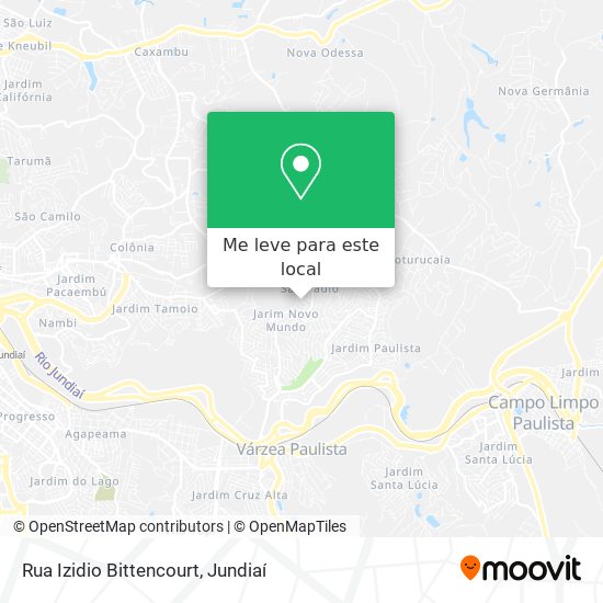 Rua Izidio Bittencourt mapa